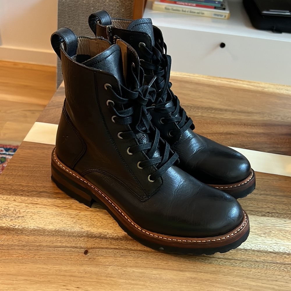 Black Leather Frye Boots Size 9 - Worn once